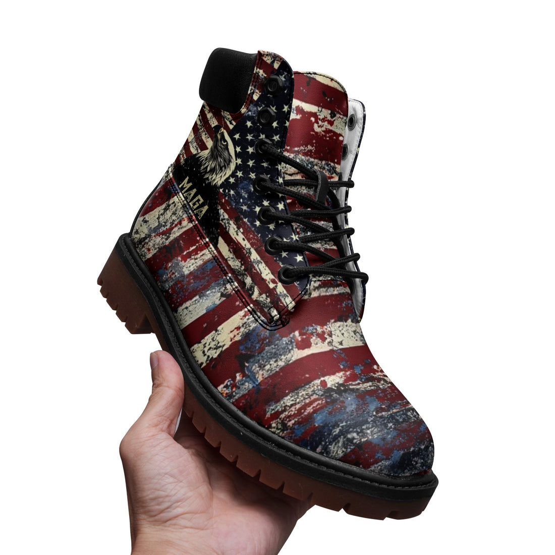 🦅 MAGA Eagle Premium Microfiber Leather Boots