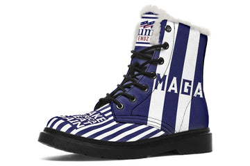 🇺🇸 TRUMP 2024 MAGA Blue - Comfy Boots