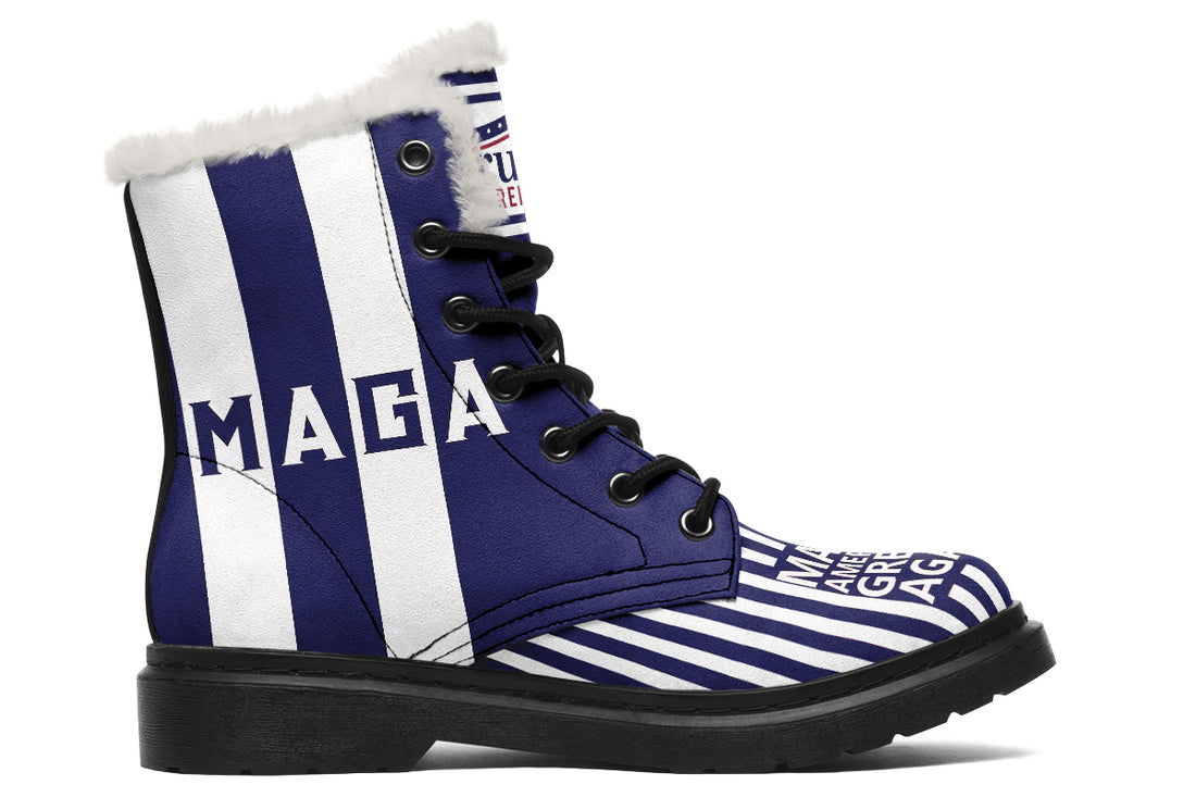 🇺🇸 TRUMP 2024 MAGA Blue - Comfy Boots