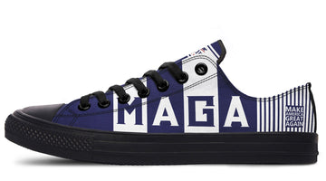 🇺🇸 TRUMP 2024 MAGA Blue  - Low Tops