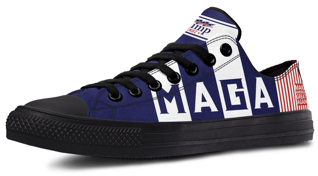 🇺🇸 TRUMP 2024 MAGA Blue Red - Low Tops