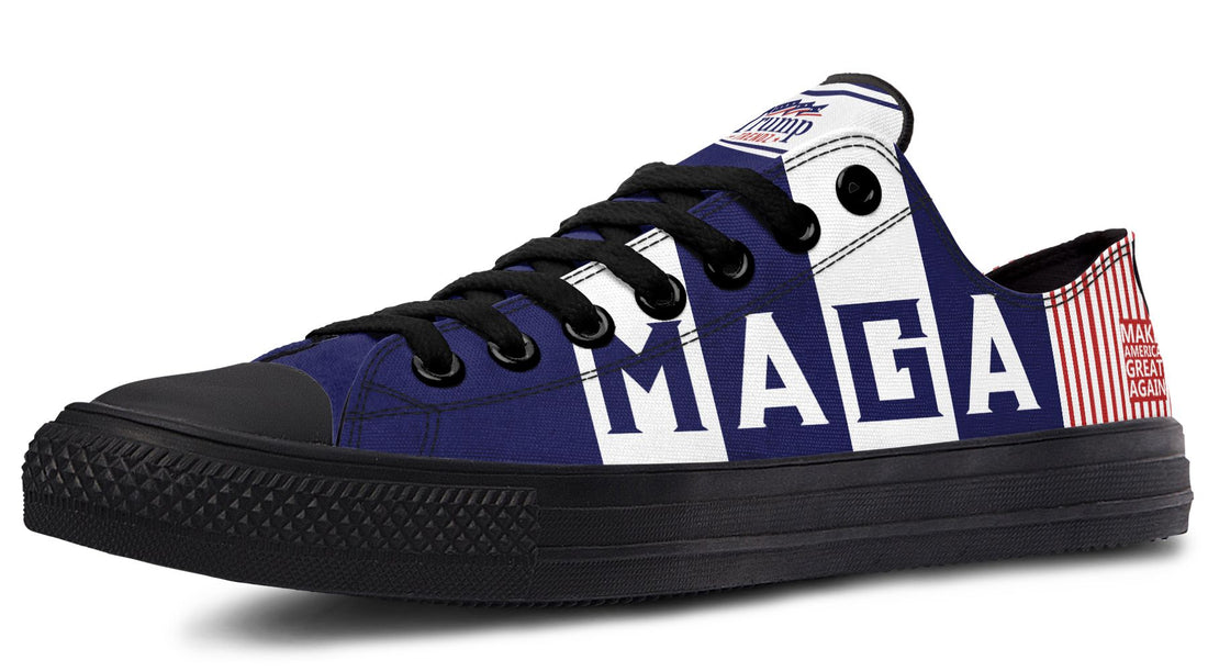 🇺🇸 TRUMP 2024 MAGA Blue Red - Low Tops