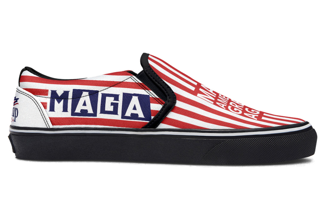 🇺🇸 TRUMP 2024 MAGA Blue Red - Slipons