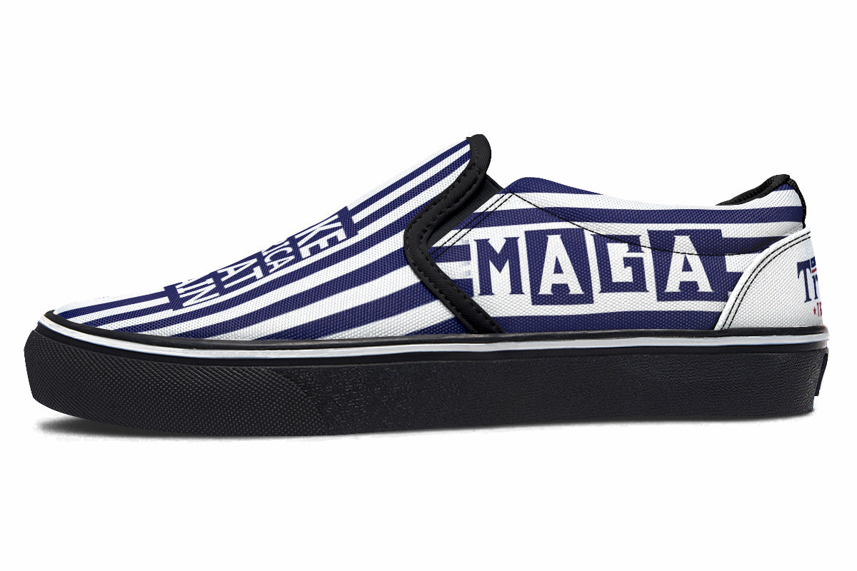 🇺🇸 TRUMP 2024 MAGA Blue - Slipons