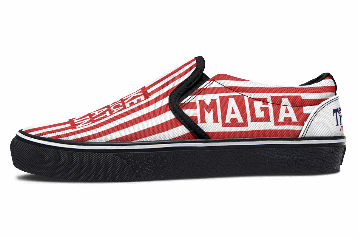 🇺🇸 TRUMP 2024 MAGA Red - Slipons