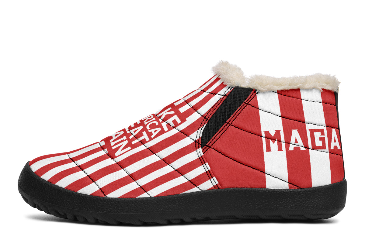 🇺🇸 TRUMP 2024 MAGA Red Winter Sneakers