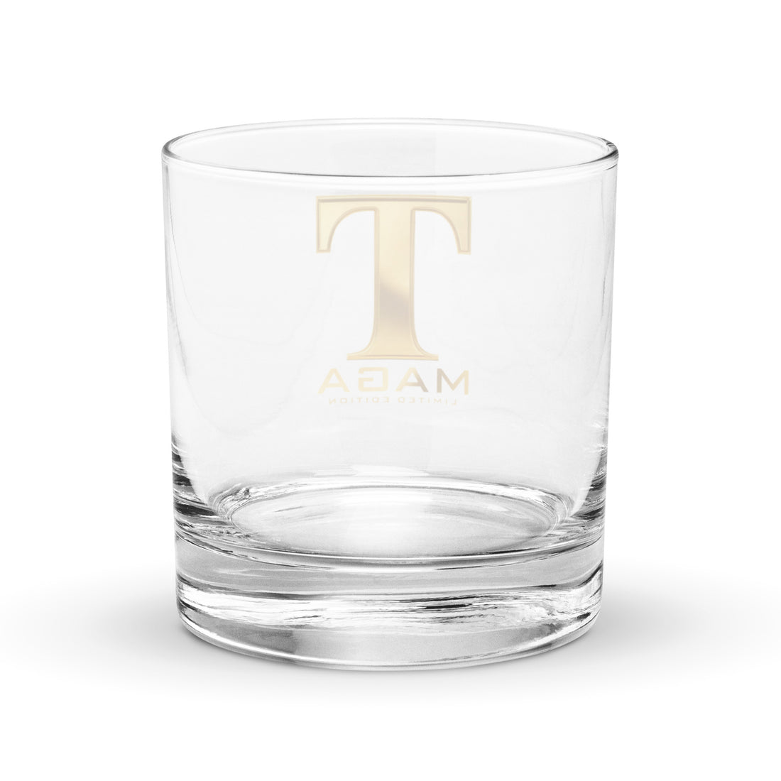 🥃 MAGA Gold Rock Glass